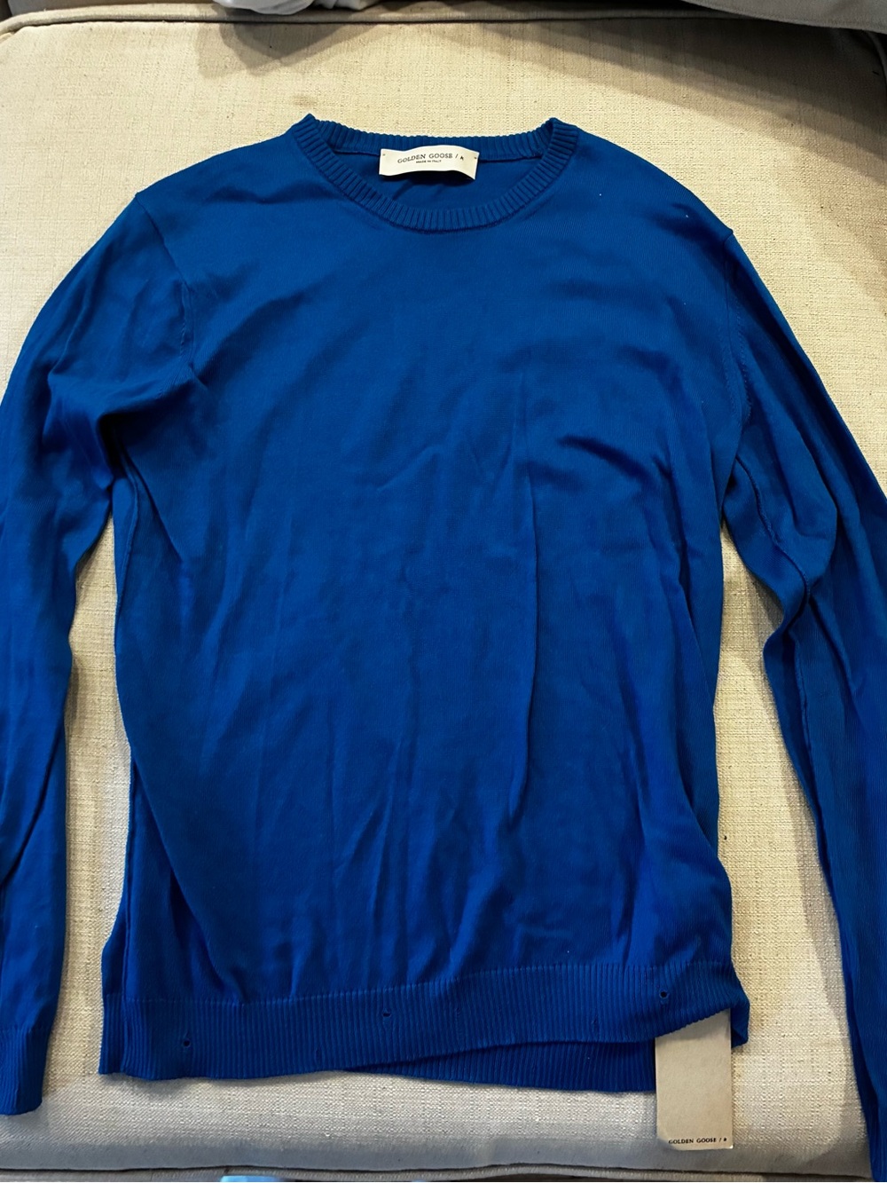 Golden Goose Blue Crewneck Sweater - Men's